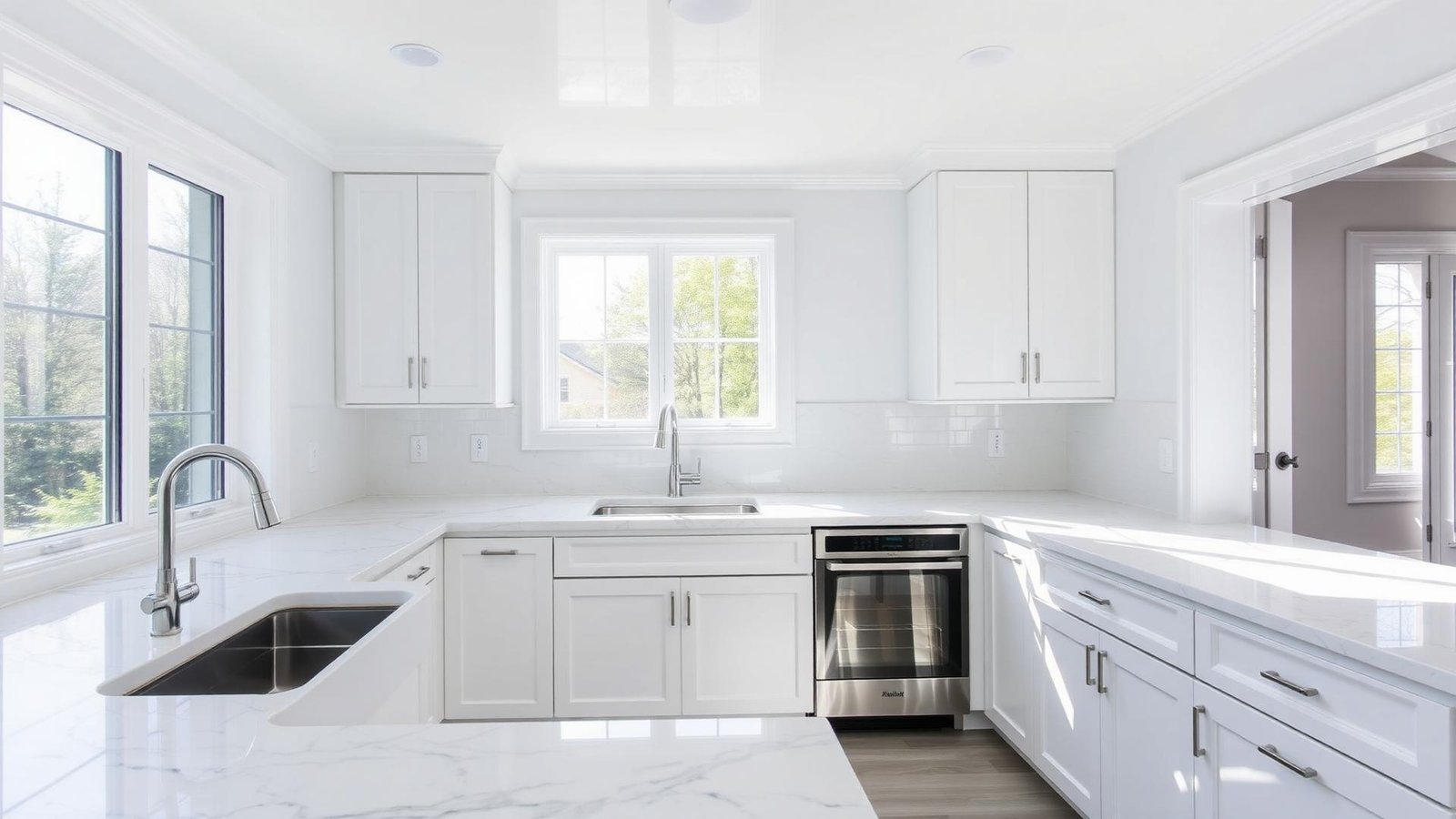A freshly cleaned kitchen in a Florida home